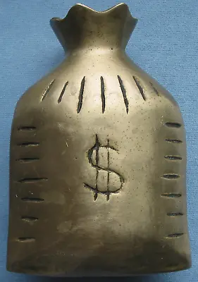 Vintage Metal Coin Bank Money Bag Design (Piggy Bank) • $15.50