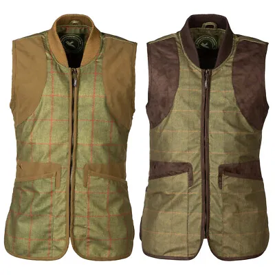 Mens Shooting Waistcoat Tweed Print Men's Gilet Bodywarmer Vest 2 Colour Rydale • $77.08