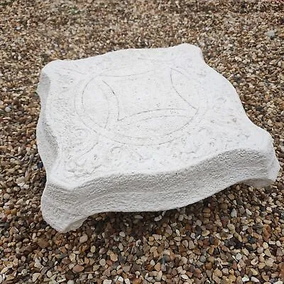 Cream Concrete Square Patterned Plinth Base • £24.99