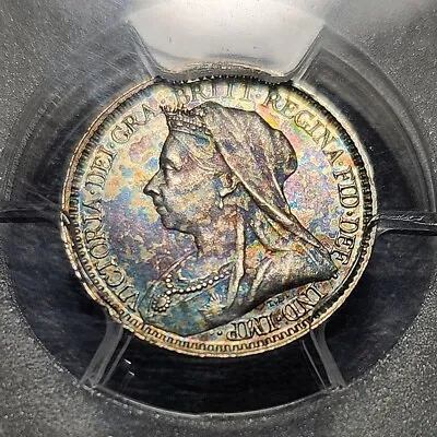 Toned Silver 1894 Great Britain Maundy 2 Pence | PCGS PL64 • $134.55