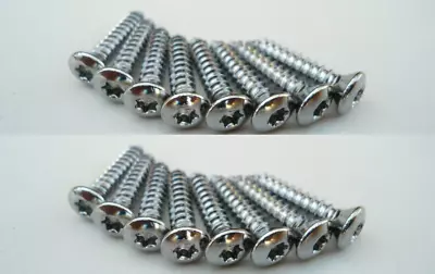 16 NOS CHROME BEZEL/GRILLE SCREWS! FOR 1970-1980's GM CARS AND TRUCKS - MINT! • $8.95