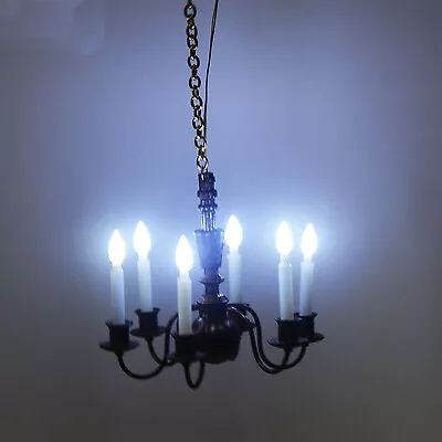 Miniature 1/12 Scale Lamp Chandelier Victoria Accessorie • $12.12