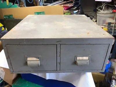Barn Find Vintage 2 Drawer Filing Cabinet • £30