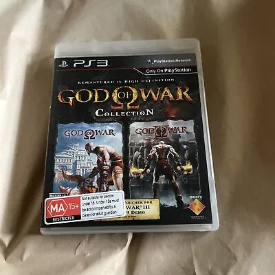 God Of War Collection (1 & 2 HD Remastered) RARE Complete PS3 Release • $150