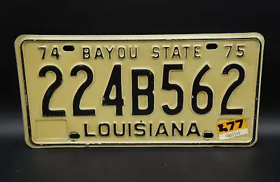 1974 1975 - 1977 Louisiana BAYOU STATE License Plate • $24.99