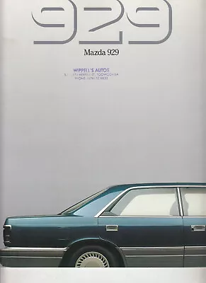 1989 MAZDA 929 HC SEDAN And 4 DOOR HARDTOP 16p Australian Brochure • $16.05