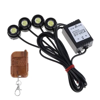 4 In1 White LED Car SUV Eagle Eye Strobe Flash Warning Grille Light With Remote • $13.96