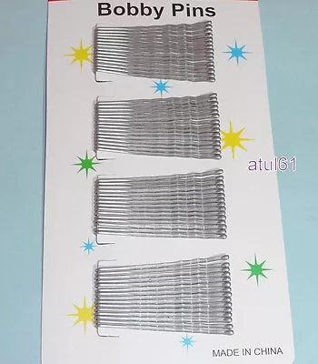 £2.99 • Buy 48 Silver Hair Grips Kirby/ Bobby Pins/slides Hair Clips Fashion Accessories New
