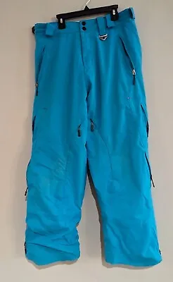 Oakley Snowboard Pants Adults Small Loose Fit Blue Lined Insulated • $29.99