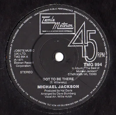 Michael Jackson - Got To Be There / Rockin' Robin 7  (Vinyl) • £42