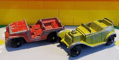 Vintage Tootsie Toy-Jeep And 32 Roadster 1/64 • $0.99
