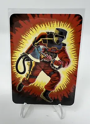 GI Joe Action Trading Card # 21 Barbecue Fire Fighter-1986 Hasbro Milton Bradley • $7.99