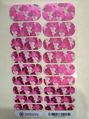$7 • Buy 🌟Jamberry Nail Wrap Full Sheet Nail Art Stickers - Sakura Pink Satin