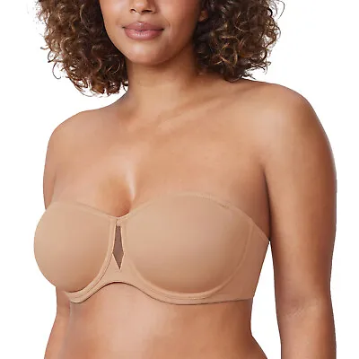 DELIMIRA Women's Underwire Non Padded Seamless Strapless Bra Plus Size • $25.73