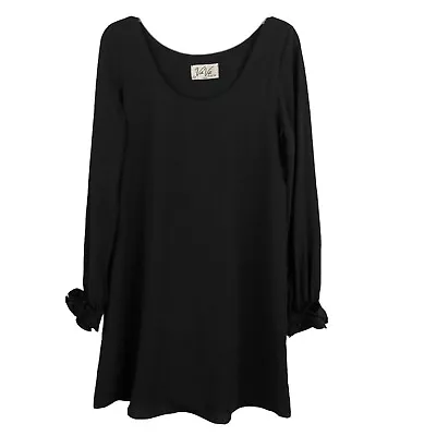 VaVa By Joy Han Womens Dress S Shift Long Sleeve Round Neck Lined Black • $34