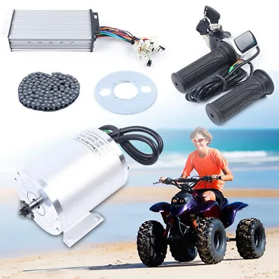 Electric Brushless Motor Kit 48V 2000W DC For E-bike Scooter Bicycle Conversion! • $172