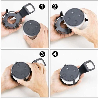 $15.58 • Buy Wall Mount Hanger Holder Cradle+Cable For Amazon Echo Dot 2nd