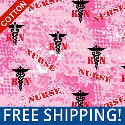 Medical RN Nurses Cotton Fabric - $$ Buy More - Save More $$ - #1192 • $139.50