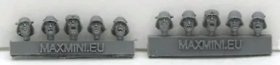 Maxmini MXMCB035 German WW2 Style Heads (Conversion Bits) WWII Infantry Helmets • $11.99