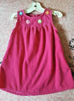 Vintage Gymboree Outlet 2013 SMART AND SWEET Pink Corduroy Jumper Dress 2T EUC • $11