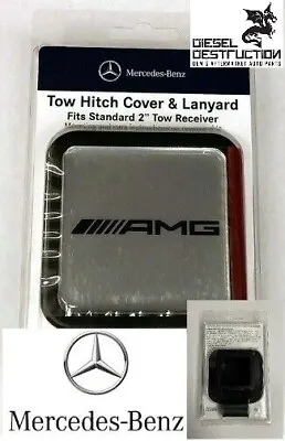 OEM Mercedes-Benz 2  Tow Hitch Receiver Plug Cover & Lanyard Part # Q6310007 • $42.99