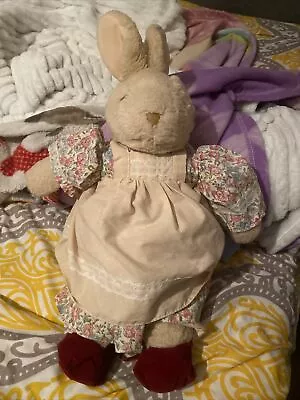 Rabbit Doll In Dress Vintage • $15