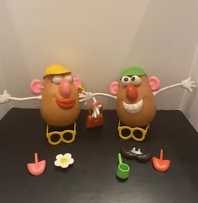 1983 Hasbro Playskool Mr And Mrs Potato Head W/ Accessories NO Feet • $18.53