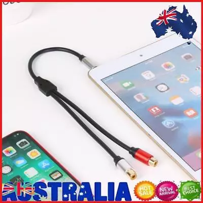 3.5mm 1/8 Inch TRS Stereo Male To Dual RCA Female Audio Adapter Y Splitter Cable • $12.75