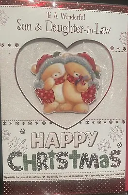 Son And Daughter In Law Christmas Card • £1.79