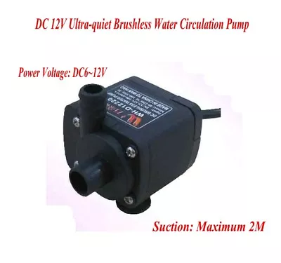 DC 6V 9V 12V Miniature Low-voltage Ultra-quiet Brushless Water Circulation Pump • $10.25