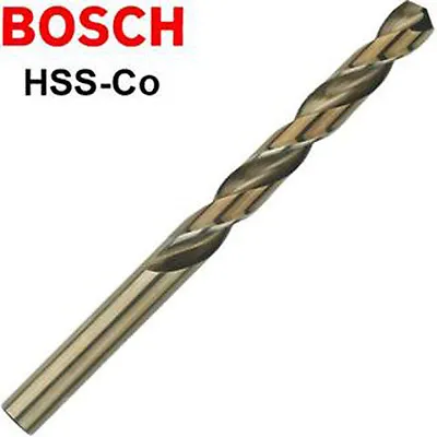 £4.81 • Buy Bosch HSS Cobalt Drill Bit 2 2.5 3 3.5 4 4.5 5 5.5 6 6.5 7 8 10 10.5 11 12 13 