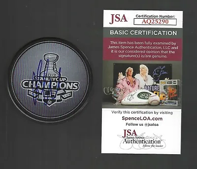 Jeff Carter Signed Los Angeles Kings 2012 Stanley Cup Champions Puck JSA COA LA • $99.99