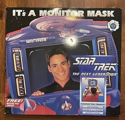 Rare Vintage Star Trek Next Generation Computer Monitor Mask Figure 90s NIB • $29.99