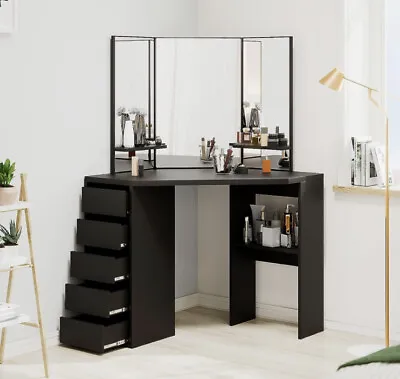 Zoyo Corner Makeup Vanity Desk With MirrorVanity Desk • $259.99