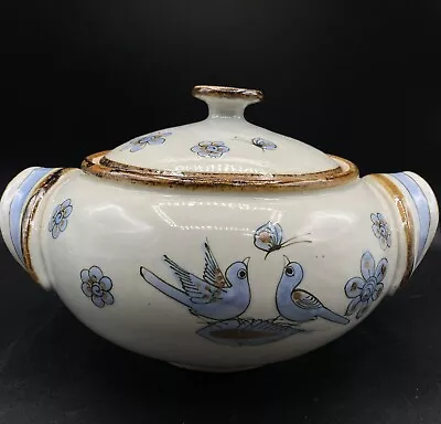 Vintage EL Palomar Large Soup Tureen Dove Bird Butterfly Ken Edwards • $116.99