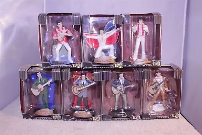 Trevco Collectible Ornaments 7 Count Lot Elvis Presley With Boxes • $71.94