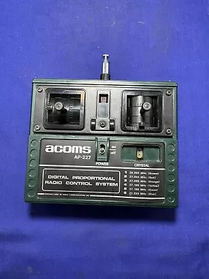 Acoms Vintage Ap227mk1 Transmitter Vvgc Rc Car Radio Gear Working Set Clean 27mh • £28