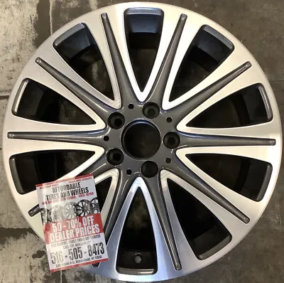 Mercedes E300 E350 E400 E450 18-20 85610 OEM Wheel Rim 19 X 8 Front CNC Charcoal • $390