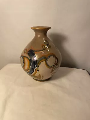 Herman Kahler HAK Iridescent Pottery Vase Denmark • $50
