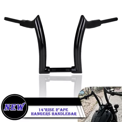 14'' Rise 2  Ape Hanger Handlebar Fit For Yamaha XV1700 Road Star Warrior • $169.41