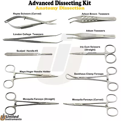 Basic Dissecting Kit Anatomy Dissection Set Biology Medical Students Tools • $47.57