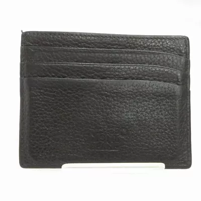 Montblanc White Star Logo Leather Card Holder Dark Brown • $80