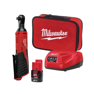£129.95 • Buy Milwaukee 4933448110 12V Sub-Compact 3/8  Ratchet With 1x 2.0Ah Battery M12 IR20