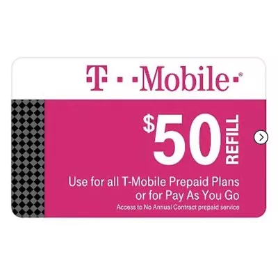 $50 T-mobile | Fast Refill Direct To Phone • $56