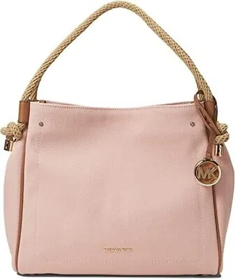 Michael Kors Isla Large Grab Bag Canvas Tote Bag Pink • $104.29