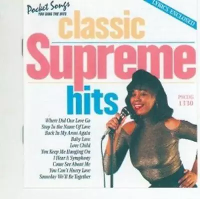 Unknown Artist : Classic Supreme Hits (Backing Track/Kara CD Fast And FREE P & P • £14.99