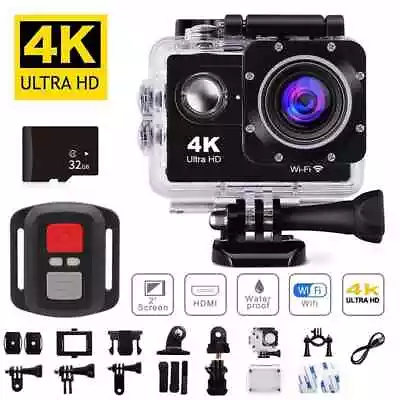 1080P 4K Ultra HD Sport Action WiFi Camera DVR DV EIS Waterproof 20MP Camcorder • $26.99