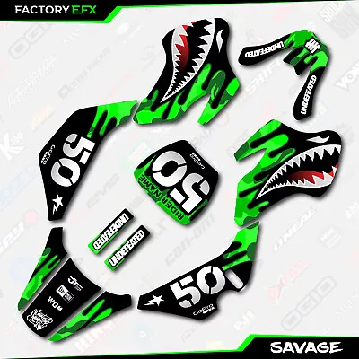 Green Savage Camo Racing Graphics Kit Fits 03-06 Kawasaki Kdx50 Kdx 50 Decal • $39.99