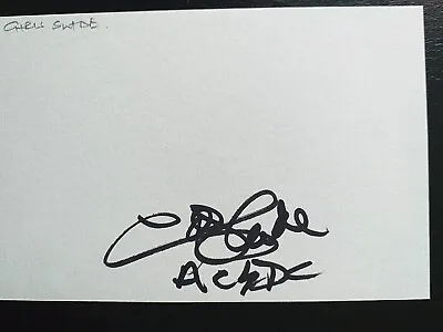 CHRIS SLADE SUPERB SIGNED Card By  Legendary Rock Star With AC/DC And COA • £29