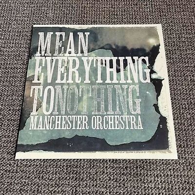 Manchester Orchestra - Mean Everything To Nothing Vinyl Record BRAND NEW Blue • $83.35